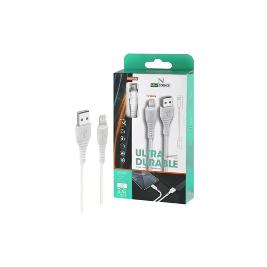 NEW SCIENCE CHARGING CABLE NS-111 TYPE-C 2.4A 3M WHITE